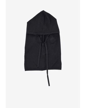 P.A.R.O.S.H. Lime Wool-Blend Balaclava - Black