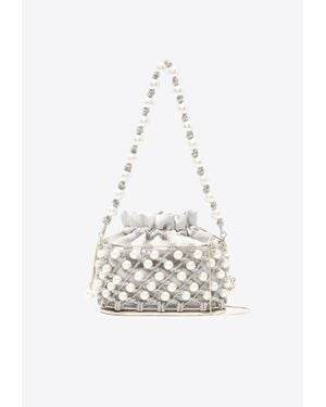 Rosantica Mini Holli Ostrica Top Handle Bag - White