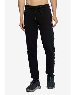 Moncler Logo Embroidered Track Pants - Black