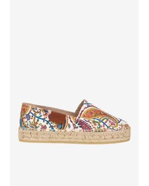Etro Paisley Print Espadrilles - Multicolour