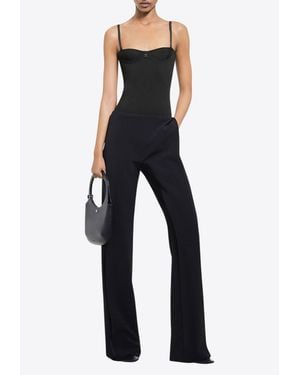 Courreges Illusion Straight-Leg Pants - Blue