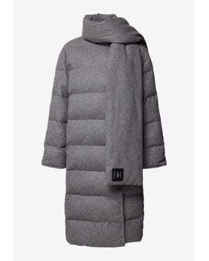 BOSS Pashiza Reversible Long Parka - Grey