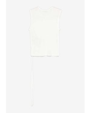 Ann Demeulemeester Biba Sleeveless Top - White