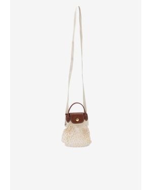 Longchamp Xs Le Pliage Filet Bag - White