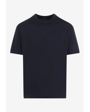 Kiton Basic Crewneck T-Shirt - Blue