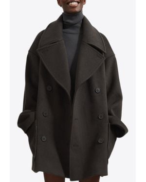 Frankie Shop Marian Oversized Coat - Black