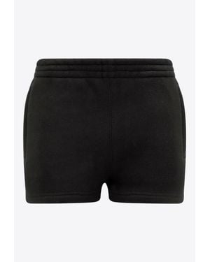 Alexander Wang Logo Print Track Shorts - Black