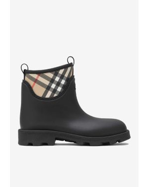 Burberry Marsh Stamp Ankle Boots - Black