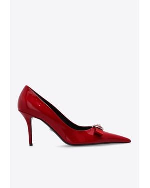 Versace Gianni 85 Patent Leather Pumps - Red