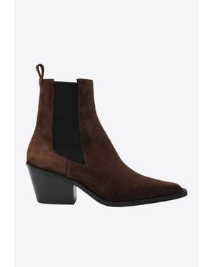 A.Emery The Leo Suede Ankle Boots - Brown
