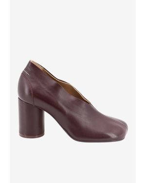 MM6 by Maison Margiela Tabi 80 Anatomic Leather Pumps - Purple