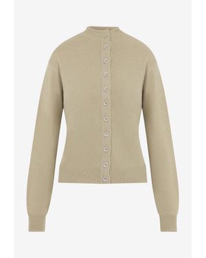Lemaire Reversible Cashmere Knit Sweater - Natural