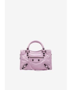 Balenciaga Small Le City Nappa Leather Handbag - Pink