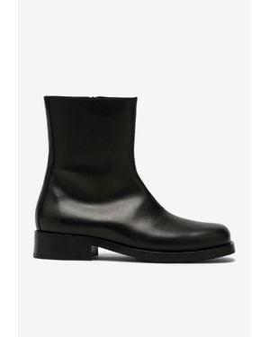 Our Legacy Smooth Leather Ankle Boots - Black