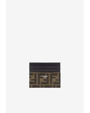 Fendi Ff Jacquard Cardholder - White