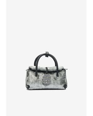 Zanellato Baby Dotta Leather Handbag - Metallic