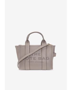 Marc Jacobs Small Leather Tote Bag - Grey