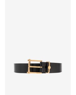 Versace Medusa Buckle Belt - White