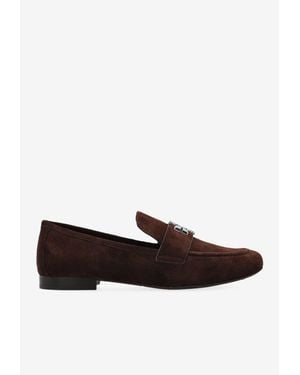 Tory Burch Eleanor Suede Loafers - White