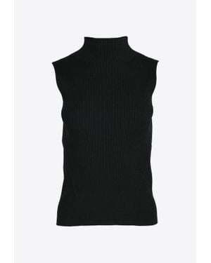 CFCL Hypha Lucent Glittered Knit Top - Black