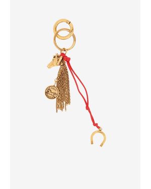 Chloé Symbols Chain Horse Bag Charm - White