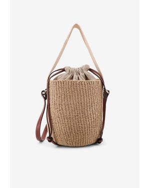 Chloé Woody Basket Bucket Bag - White