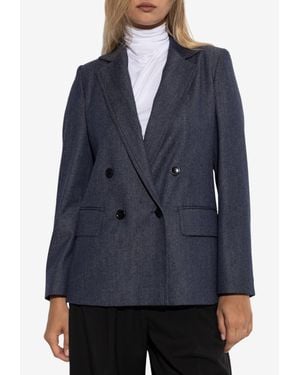 Max Mara Locarno Tailored Blazer - Blue