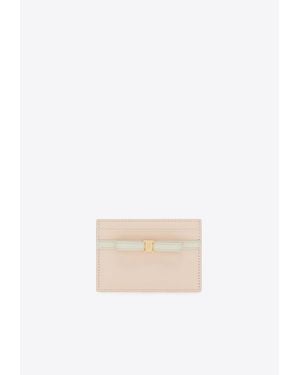 Ferragamo Mini Bow Cardholder - White