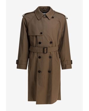 Burberry Double-Breasted Trench Coat - Brown