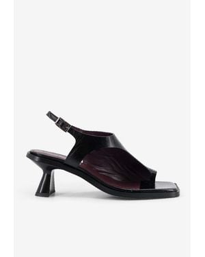 Alohas Mahina 50 Leather Sandals - Black