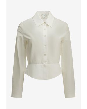 Alaïa Peplum Formal Shirt - White