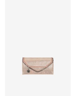 Stella McCartney Falabella Chain-Trim Clutch Bag - White