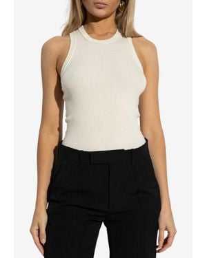 Givenchy Ribbed Knit Tank Top - White