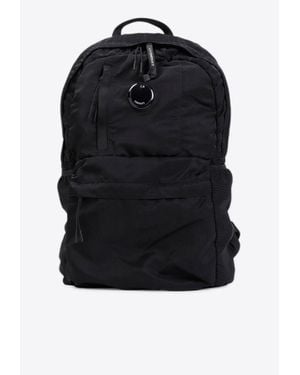 C.P. Company Signature Lens Nylon Backpack - Black