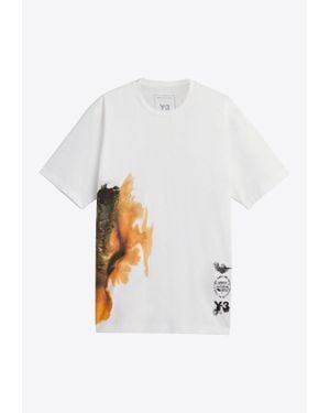 Y-3 Aop Printed T-Shirt - White