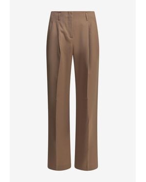 Golden Goose Wool Tailored Trousers - Brown