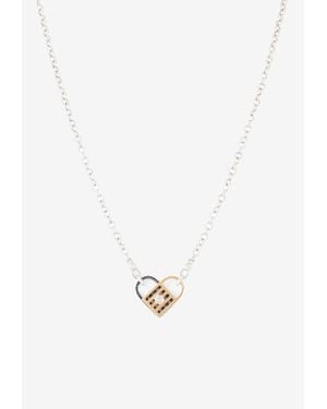 Djihan Unlock My Heart Diamond Necklace - White
