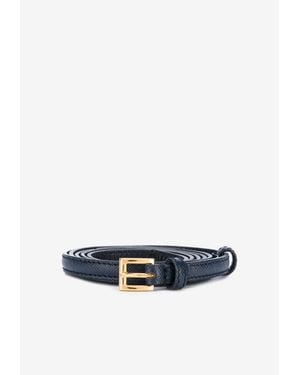 Prada Baltic Saffiano Leather Belt - White
