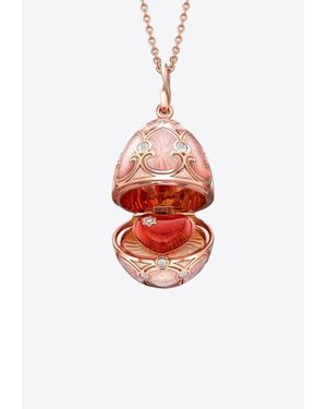 Faberge Heritage Surprise Locket Necklace - White