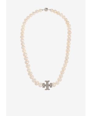 Tory Burch Kira Pearl Necklace - White