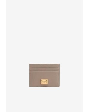 Dolce & Gabbana Logo Plaque Cardholder - White