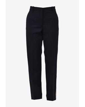 Calvin Klein Straight-Leg Tailored Pants - Blue