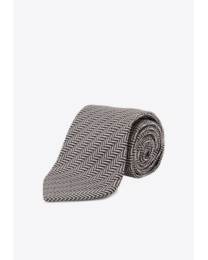 Tom Ford Patterned Silk Tie - Grey