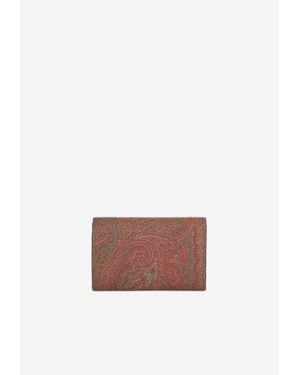 Etro Paisley-Print Cardholder - White