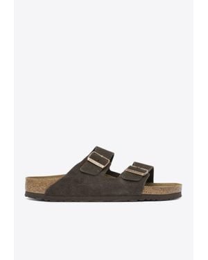 Birkenstock Arizona Suede Sandals - White
