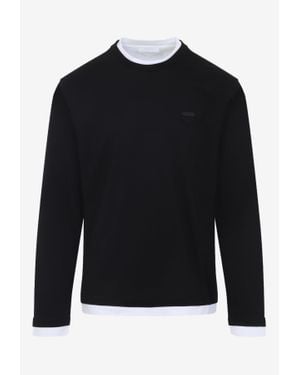 Prada Double-Layer Jumper - Black