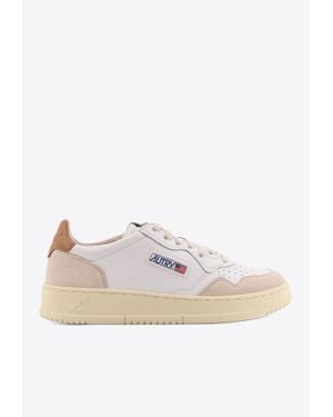 Autry Medalist Leather Sneakers - White