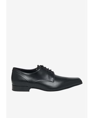 McQueen Artie Leather Oxford Shoes - Black