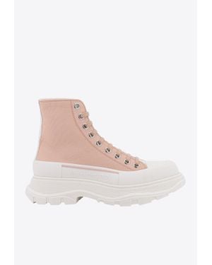 McQueen Tread Slick High-Top Sneakers - Pink