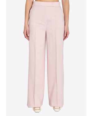 Max Mara Girone High-Rise Tailored Trousers - Pink